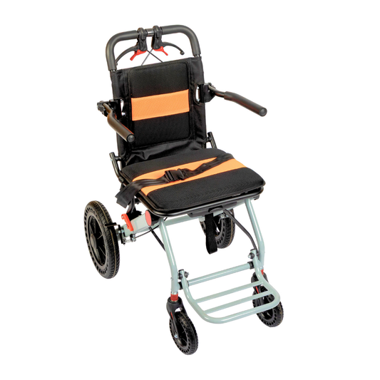 Aasraa Flyte Go AR107Y | Lightweight Travel Wheelchair (16 Inch Seat Width / MS Frame)