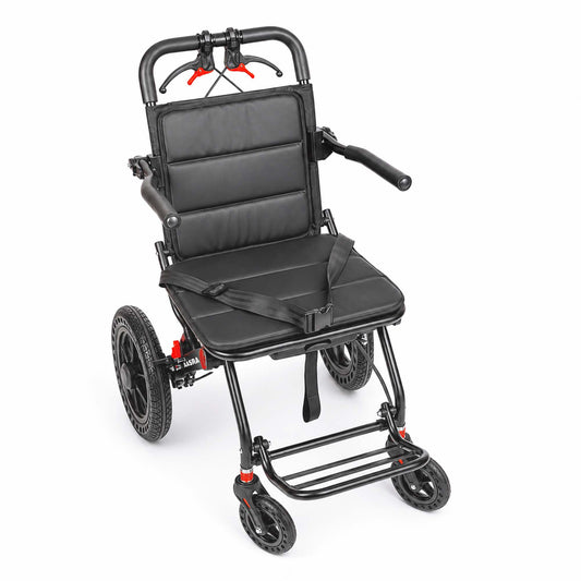 Aasraa Flyte Lite AR127B | Lightweight Travel Wheelchair (16 Inch Seat Width / AL Frame)
