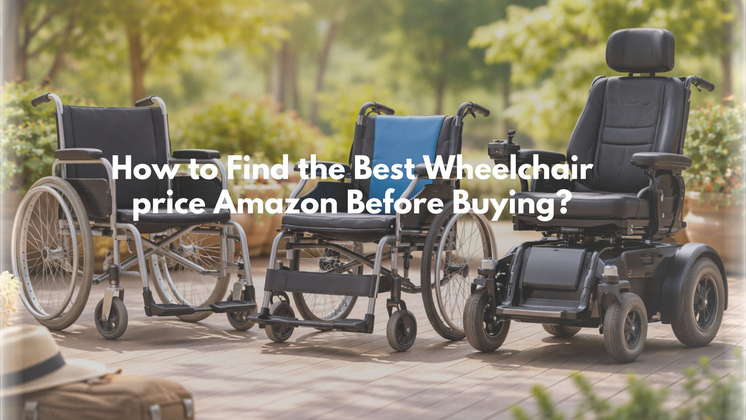 wheelchair price amazon guide showing manual and electric wheelchair options