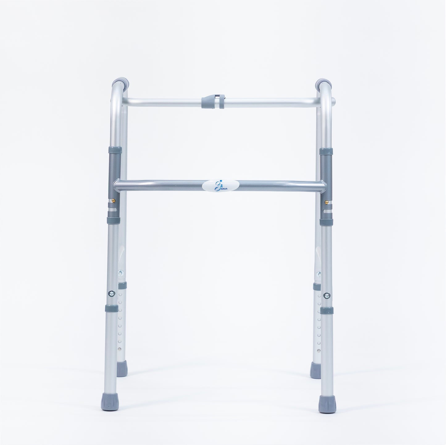 Aasraa Easystep ARW25A | Aluminium Folding Walker With Dual Walking Modes (Matt Finish)