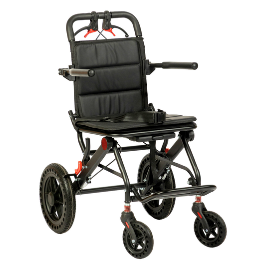 Aasraa Flyte Lite AR127B | Lightweight Travel Wheelchair (16 Inch Seat Width / AL Frame)