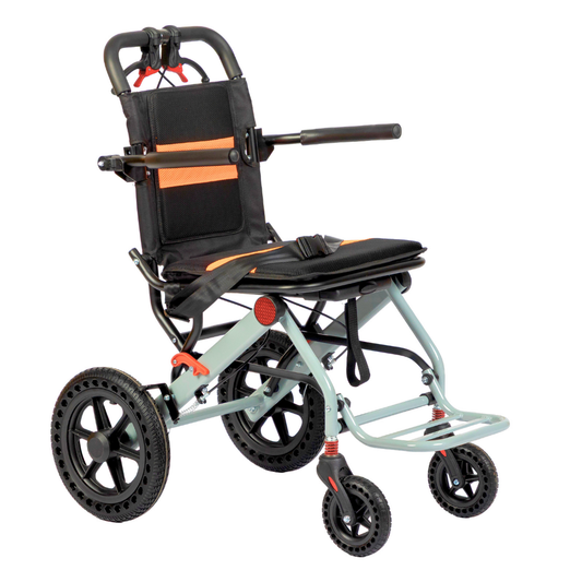 Aasraa Flyte Go AR107Y | Lightweight Travel Wheelchair (16 Inch Seat Width / MS Frame)