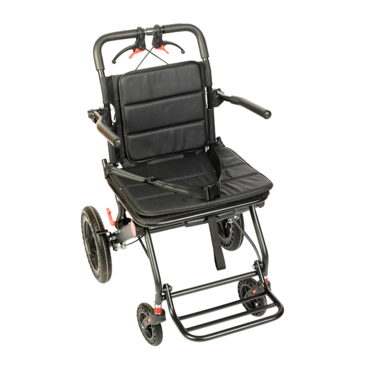Aasraa Flyte Plus AR137B | Lightweight Travel Wheelchair (19 Inch Seat Width / AL Frame)