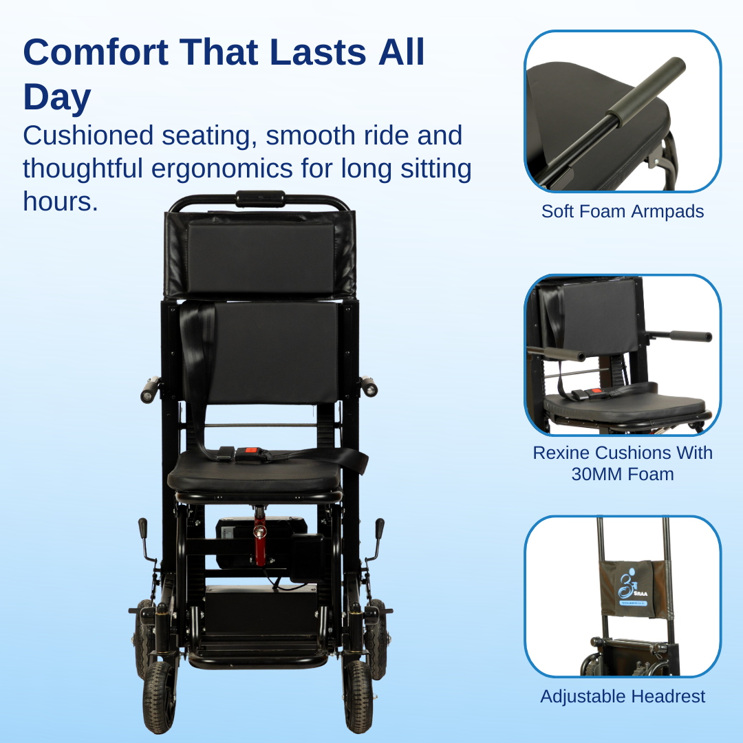 Aasraa Power Stair-X ARA01B | Assisted Stair Climbing Power Wheelchair