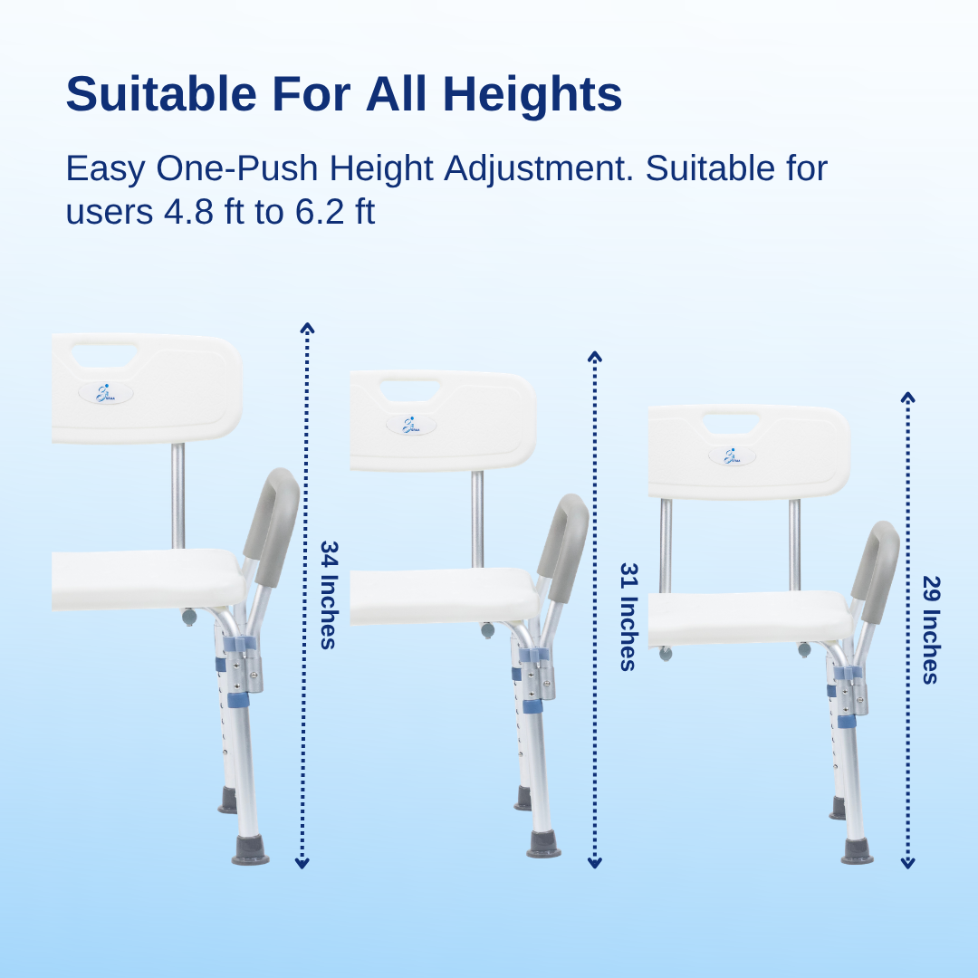 Aasraa BathEase ARH15A | Lightweight Shower Chair