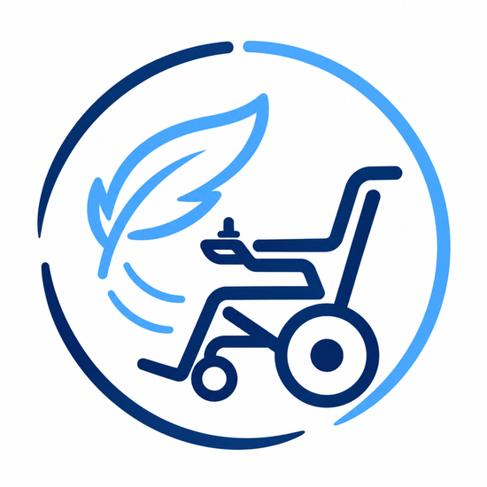 Lightweight wheelchair icon for AASRAA Power Vaayu AR921B