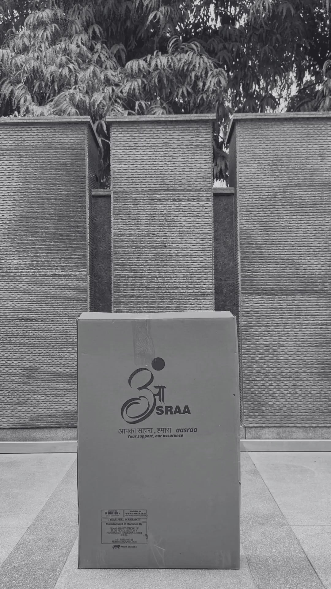 Aasraa Easystep ARW25A | Aluminium Folding Walker With Dual Walking Modes (Matt Finish)