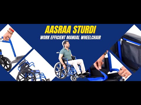 Aasraa Sturdi AR803E | Designed For Daily Use Manual Wheelchair